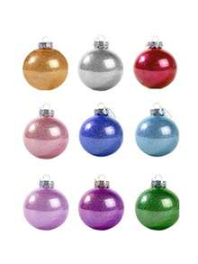 Enfeite de Natal Personalizado, Decoração de Natal com Nome Personalizado, Bola de Natal, Decoração de Natal Personalizada, Enfeite de Natal com Nome da Família, Amigo Secreto Enfeite de Natal Personalizado/Decoração de Árvore de Natal com Nome Personalizado/Presente de Decoração Personalizada para Família ou Amigos, Cor Aleatória