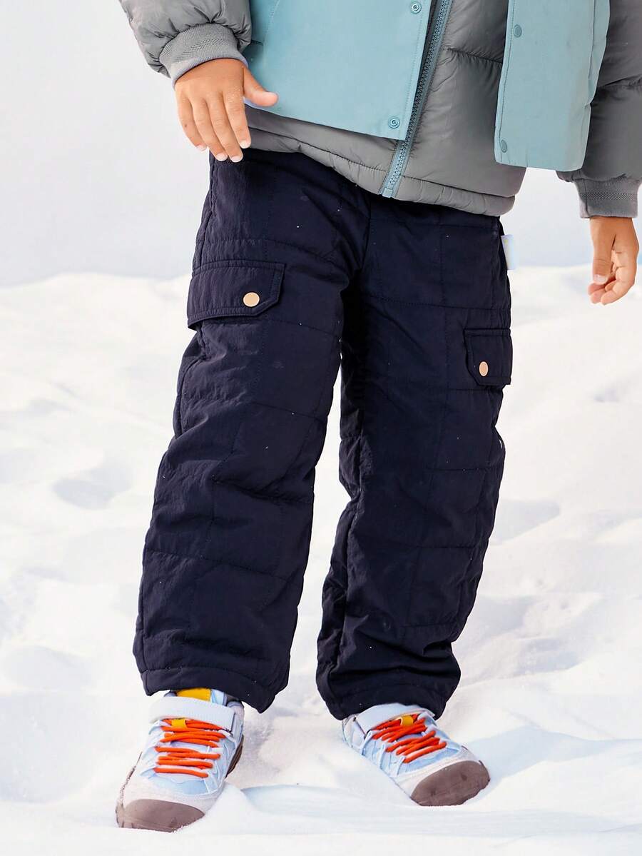mini bala 儿童加厚工装裤 柔软保暖 宽松版型 2025冬季款
