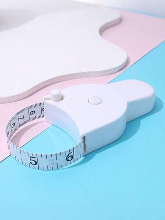 1 pieza de cinta métrica elástica, circunferencia de la cintura, circunferencia de las caderas, cinta métrica, contracción automática, medición de la aptitud física y del Body, cinta métrica de plástico suave para el hogar, costura y manualidades, circunferencia del brazo, circunferencia de la pierna, circunferencia abdominal, circunferencia de la cabeza, circunferencia del pecho Cinta métrica de doble cara