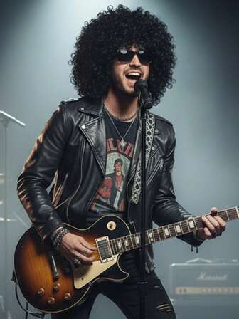 Men's Wig Small To Medium Curlys Wave Wig 100% High Density Breathable Rose Net Cap, Soft & Breathable, Versatile For All Occasions, Music Festival Carnival&Thanksgiving, Christmas