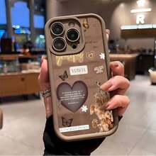 Funda Inspiradora para Teléfono Móvil, Diseñada con Citas Elevadoras y Patrones Florales, Adecuada para ,  16,  16 ProMax,  15,  15 ProMax,  14,  13,  12 y  11 Pro, Hecha de Material TPU y Ofrece Protección Antigolpes. Perfecto para familiares, amigos, niños, cumpleaños, primavera, días festivos, novios, novias y regalos del Día de San Valentín. - Café integral - Ver 6
