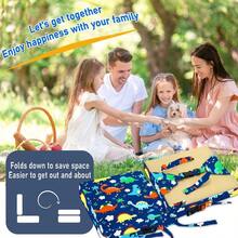 Chair Increasing Cushion Dismountable Portable Washable Baby Toddler Infant Harness Toddler Booster Dining Highchair Seat Pad On The Go Seat Highten Pad Travel Storage Chair With Adjustable Buckle Strap With Backrest Dinosaur (With Backrest Dinosaur) - WithBackrestDinosaur - View 7