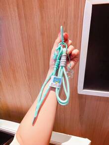 Series Woven Rope Pendant Plush Doll Nylon Lanyard, Ins Style Keychain, Carabiner, Bag Charm, Gift - Multicolor - View 15