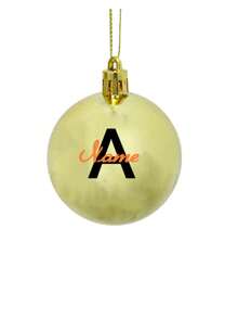 1 pièce Boule de Noël personnalisée, décoration de Noël personnalisable avec nom, boule de Noël, décoration de Noël personnalisée, boule de Noël avec nom de famille, boule de Noël personnalisée pour le Père Noël secret/décoration de sapin de Noël personnalisée avec nom/cadeau pour la famille ou les amis, couleur aléatoire - Multicolore - Voir 13