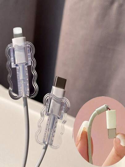 This Three Pieces Cable Protector Set Includes A Cable Protector And Wire Protector Accessories. It Requires No Batteries And Is Compatible With Mobile Phones, IPads, And Three-Prong Chargers. Perfect For Back-To-School, Valentine's Day, And Ramadan.