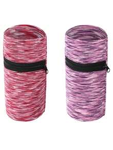 1pc Unisex Sweat-Absorbent Running Wrist Wallet, Zipper Design Wrist Support Band, Suitable For Gym Workout, Jogging, With Zipper Coin/Key Multipurpose Storage Pouch - Multicolor - View 9