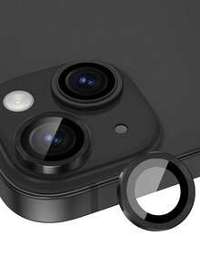 3片装相机镜头保护膜，亮面，兼容 17/17 Pro/17 Pro Max/17 Air/16 Pro Max/16/16 Pro/16 Plus/15 Pro Max/15/15 Pro/15 Plus/14 Pro Max/14 Pro/13 Pro Max/12/11，适用于保护壳、屏幕保护膜、9H钢化玻璃相机盖、金属环装饰配件（CD纹理黑色） - 黑色 - 查看 18