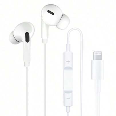 In-Ear Earbuds Earphones Headphones For Compatible With IPhone 14/13/12/11/Pro/Pro Max/XR/XS/X/8/7/SE Wired Earbuds,Lightning Connector Wired Headphones With Remote To Control Music, Phone Calls,Wired Earphones Compatible With Iphone Earbuds With Lightning Connector Built-In Microphone & Remote Control Headsets