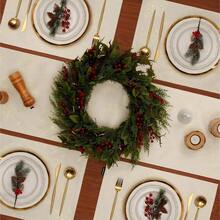 Kitchen Tablecloth - 264 X 152 cm (Rectangular) + Golden Glass Snowflake - View 7
