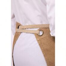 Unisex Austin Half Bistro Apron For Kitchen And Restaurant Use Durable Adjustable Waistband Multiple Pockets Lightweight Fabric Ideal For Chefs Home Cooks And Food Service Staff In Professional And Casual Settings - như hình ảnh - Xem 3