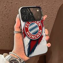 Funda para móvil con el logo del  de Múnich. Compatible con teléfonos ,  17,  16 Pro Max,  15 Pro Max,  13 y  12. Fabricada en TPU para una protección eficaz contra golpes y caídas. Un regalo perfecto para familiares, amigos, seres queridos, parejas y para Navidad. - Negro - Ver 5