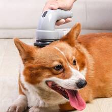 Dispositivo eléctrico de succión de pelo para mascotas removedor de pelusas portátil limpieza gato perro, aspiradora portátil pelusa, quitapelos recargable eficiente, accesorio limpieza mascotas hogar moderno - Negro - Ver 3