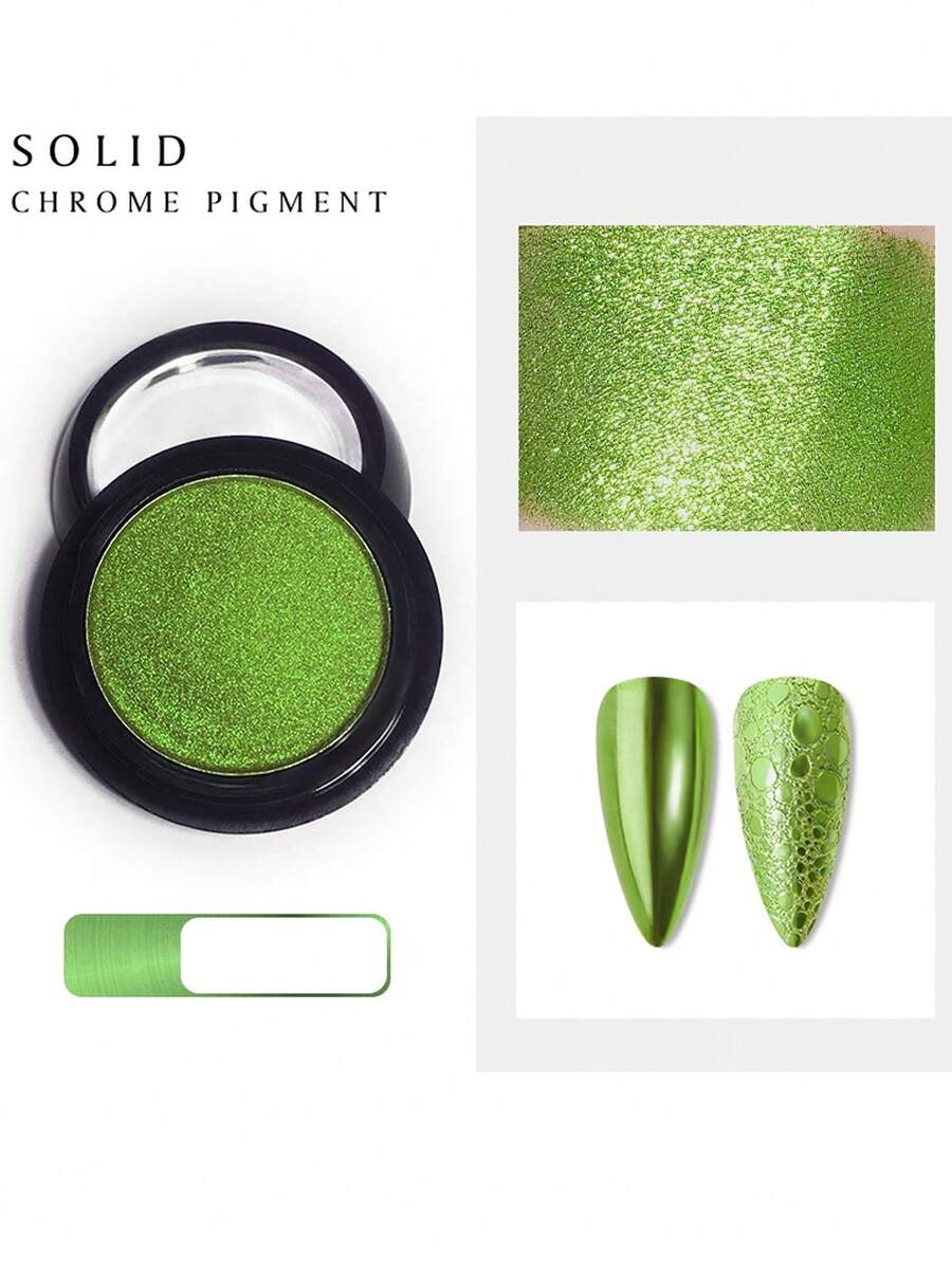 OBP C & G OBP Mirror Effect Nail Powder - 24 Colors To Choose From - Lime Green - View 1