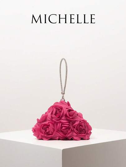 Mini Wallet, Bridal Party Bag, Floral Bag, Ball Gown Bag, Ball Gown Accessories, Novelty Bag, Wedding Supplies, Women's Gift, Christmas Bag, Valentine's Day Bag (Random Pattern)