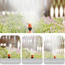 130FT Greenhouse Micro Drip Irrigation Kit Automatic Irrigation System Patio Misting Plant Watering System, Blank Distribution Tubing Hose Adjustable Nozzle Emitters Sprinkler - 黑色 - 查看 4