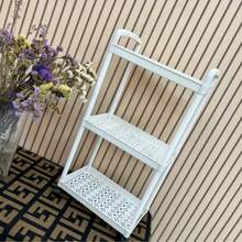 1个耐用型多功能滚动推车 - 适用于厨房、浴室、客厅的多功能置物架 - 非食品接触塑料储物推车