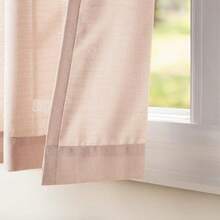 Exclusive Home Curtains - Cortinas con Ventana de Loha, Loha GT, Negro (Black Pearl), 132.1 x 213.36 cm, 1, 2(Blush 137An x 213.4Al cm (2 Paneles)) - Multicolor - Ver 2