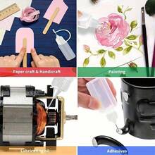 1.01oz Precision Craft Glue Bottle With Needle Tip - Refillable, Easy-Squeeze Applicator For DIY Projects & Detailed Work - Multicolor - View 3