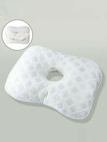 1pc Single Hole Ear Pillow, Ear Protection Pillow For Elderly Patients, Ear Protection Pillow With Holes, Adult Beauty Salon Pillow, Medium Material Quality, Please Do Not Order If You Mind - Multicolor - View 9