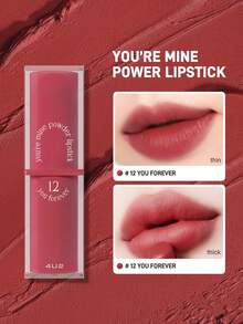 4U2 YOU'RE MINE POWDER LIPSTICK,Moisturizing, High Impact Color, Smooth Texture, Long Matte Finish,3.5g/0.12oz - 12 YOU FOREVER - 查看 1