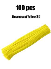 100pcs Fluffy Cleaning Sticks, Soft Fuzzy Craft Sticks Suitable For DIY Flower Bouquets, Floral Arrangements, Children's School Art Projects, Party Decorations, Graduation, Weddings, Birthday Gifts, Mother's Day, Christmas And Other Holiday DIY Crafts - Red Series - View 30