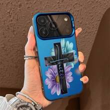 Funda de Teléfono Plateada con Patrón Compatible con iPhone 17 Air/16/15/14/13/12 Pro Max 16 Plus, Unisex, Simple y Personalizada, Protección a Prueba de Golpes - Plata - Ver 3