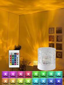 1pc Aurora Light/Wave Light, RGB Night Light For Room Ceiling/Wall Decor, Ocean Wave Rotating Atmosphere Lamp With Remote Control, 5V USB Powered, Colorful LED Projector Light To Create Dreamy Night Ambiance In Living Room & Bedroom - RGB Multicolors - View 10
