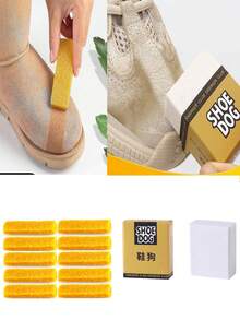 1pc Magic Shoe Cleaner Eraser - Stain And Dirt Remover For Sneakers, Synthetic Leather, And Clothing; Suede And Synthetic Leather Shoe Cleaning Product - Durable Rubber Brush, Simple And Gentle, 1/2/3/4-Piece Set, Convenient For Home And Travel, Suitable For Living Room, Bedroom, Bathroom, Kitchen, And Toilet. - Multicolor - View 2