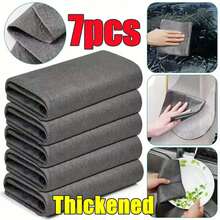 10pcs Thick Magic Cleaning Cloths, Super Microfiber Glass Cleaning Towels, Reusable Lint-Free Cleaning Rags, Suitable For Kitchen, Glass, Car - Multicolor - View 19