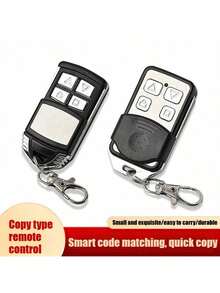 2025新款升级版1/2个（尺寸约7*6*1.5厘米）双频超强遥控器，耐磨ABS材质，433/315MHz电动卷帘门车库门无钥匙进入，紧凑方形设计，自动频率识别，支持学习码复制、一键复制、多门管理、抗干扰信号功能，通用无线门遥控器复制器 - 彩色 - 查看 1