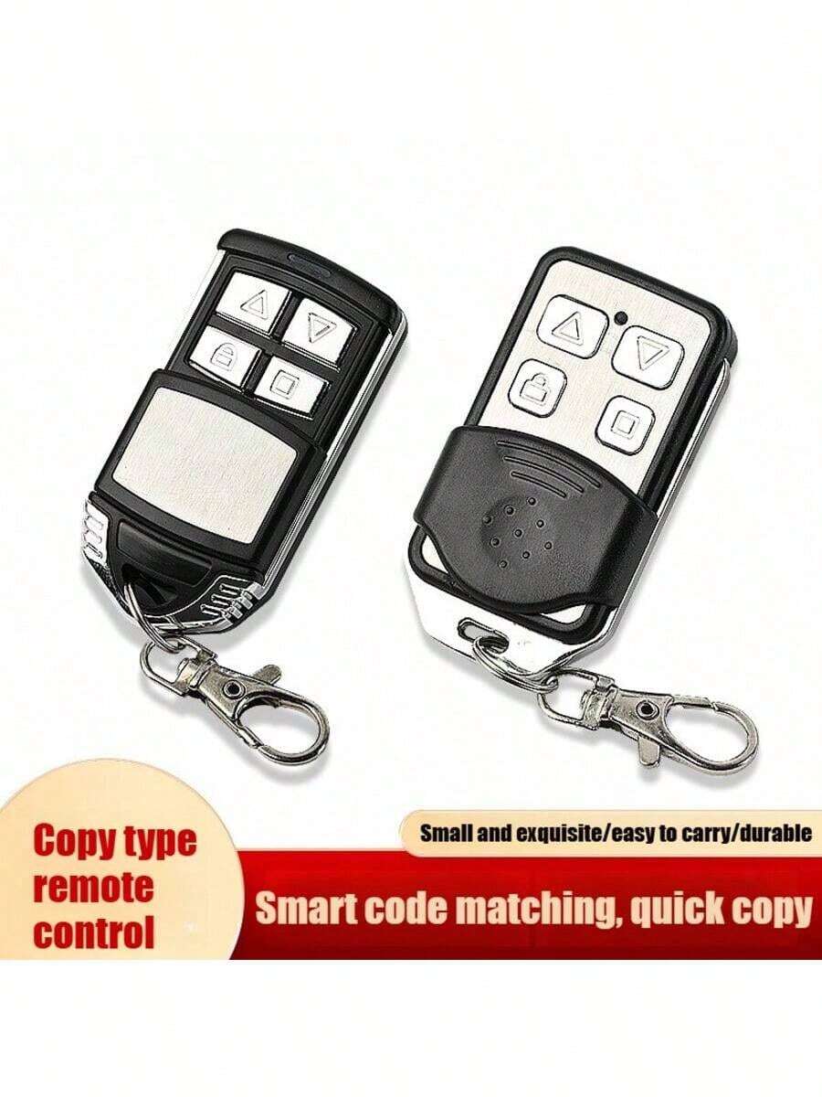 2025新款升级版1/2个（尺寸约7*6*1.5厘米）双频超强遥控器，耐磨ABS材质，433/315MHz电动卷帘门车库门无钥匙进入，紧凑方形设计，自动频率识别，支持学习码复制、一键复制、多门管理、抗干扰信号功能，通用无线门遥控器复制器 - 彩色 - 查看 1