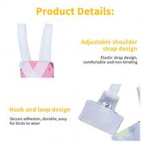 Parrot Clothes, Poop Bag, Diaper, Anti-Bite Paper Diaper, Washable Flight Suit