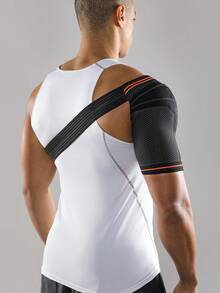 VBOSI 1 Pc Adjustable Shoulder Support Brace With Removable Silicone Pad - Compression Sleeve For Left Or Right Shoulder, Unisex Shoulder & Arm Support - màu đen - Xem 2