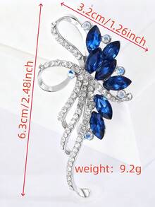 1 pieza Broche elegante de flor de Crepe Myrtle de cristal, accesorio de moda versátil - Bauhinia - Ver 4