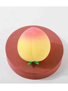 1pc Trending Stress Relief Toy, Realistic Peach Squeeze Squishy, Super Soft Cute Slow Rebound Squeezing Vent Toy, Small Gift - Multicolor - View 9