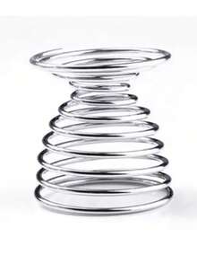 1/2 piezas Soporte de acero inoxidable creativo para secar esponjas de maquillaje, herramienta de belleza simple para almacenar y organizar las borlas cosméticas - Multicolor - Ver 7