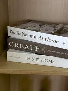 1pc/3pcs Set Vintage Style Decorative Books, Faux Books For Coffee Shop, Hotel Bookshelf Decor, Photography Props, Movie/Video Conversion Models, High-End Aesthetic Antique Replica Books For Room Decor - Nhiều màu - Xem 3