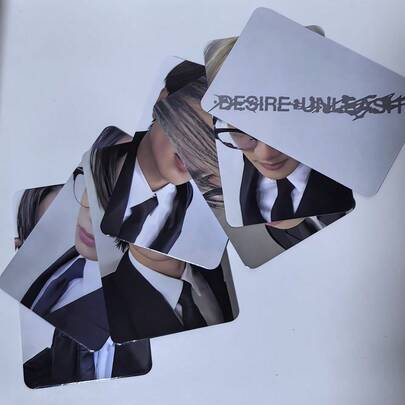 7张En-Hypen DESIRE照片卡 - 卡牌游戏收藏套装 | 双面光面LOMO卡 | 粉丝收藏纪念品 | 生日理想粉丝礼物 | 偶像周边 | 房间装饰