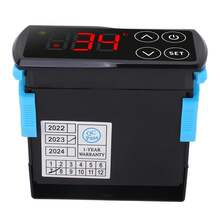 EW 988TK Controlador de temperatura, Controlador de Temperatura PID Digital, termostato - Negro - Ver 8