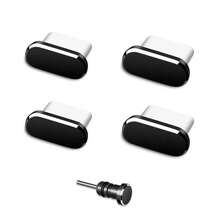 4pcs USB-C Dust Plug, Type-C Dust Proof Charging Port Cover With Cleaning Brush, Compatible With IPhone 17/16/15 Series, Galaxy S22/S21/S20, Note 20/10, And All USB-C Devices - Black - View 10