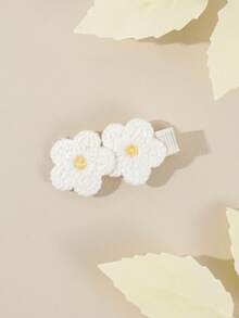 5/7 Peças Conjunto de Presilhas de Cabelo de Menina Princesa com Flores Florais Rosas Fofas da Primavera, Conjunto de Acessórios de Cabelo Doce de Cobertura Total - Cor misturada - Visão 6
