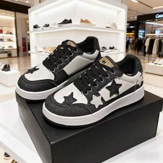 Fashion Denim Patchwork Women's Thick Sole Sneakers New Women's Versatile Chunky Chunky Sneakers, All Season