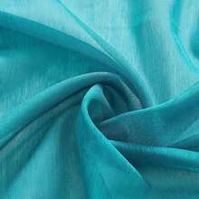 - Cortinas semitransparentes de gasa semitransparente para dormitorio y sala de estar (54 pulgadas de ancho x 84 pulgadas de largo, azul aguamarina (verde azulado))(137.2An x 213.4Al cm (2 Paneles) Aqua Blue) - Multicolor - Ver 9