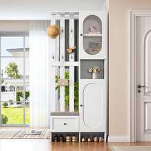 Hall Trees - White - View 4