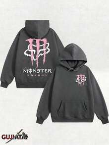Dirt Bike Motorcycle Cross-Country Race Fox Racing Monster Energy Ink Pink Off-Road Vehicle Hoodie T-Shirt Dirtbike Clothing Men Women Boys Girls SCar Unisex LORA Archer2025 - Màu xám đen - Xem 12