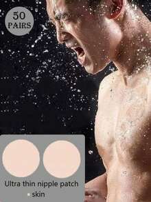 5 peças/20 peças/50 peças Tampas de Mamilo Invisíveis para Homens, Pastilhas Adesivas Ultrafinas e Confortáveis, Adequadas para Mamilos Salientes, Previnem Atrito, Maratona, Negócios, Uso Diário, Casamento, Festa Familiar e Mais Ocasiões - Multicolorido - Visão 10