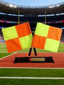 3件套足球裁判旗，红黄牌套装，配不锈钢哨子，防水套装（颜色001），体育裁判装备，比赛日必备，耐用裁判配件，专业裁判套装，高品质哨子