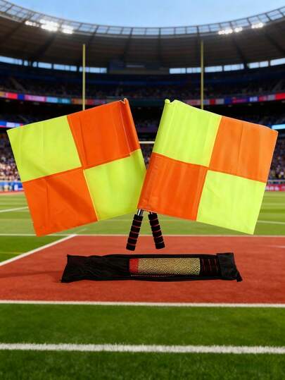 3pcs Soccer Referee Flags, Red & Yellow Cards Set With Stainless Steel Whistle, Waterproof Kit (Color001), Sports Referee Gear, Essential For Match Day, Durable Referee Accessories, Professional Referee Set, High-Quality Whistle