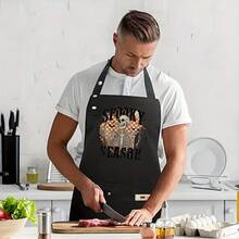 1 Piece,  Halloween Prank, Scary Polyester Apron With Pockets - Easy-To-Clean Apron - Suitable For Home Cooking, Restaurants, Food Carts, Aprons, And Chef Attire - AZX0001 - 查看 8