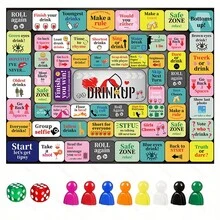 Adult Drinking Board Game, Fun Interactive Party Drinking Game, Suitable For Game Night, Birthday Party, Family Gathering Or Any Occasion, 21+ Years Old, 2-8 Players